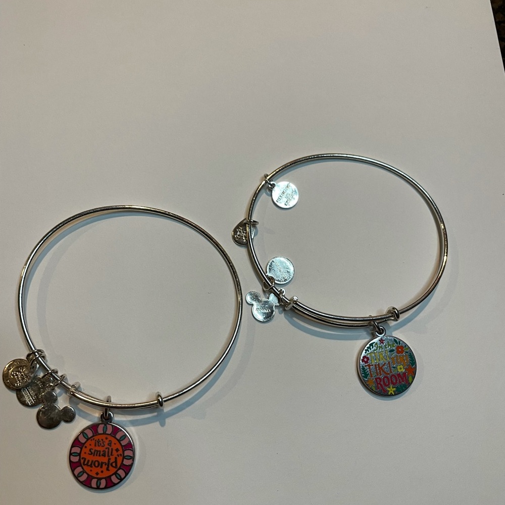 2 Alex and Ani Bracelet Disney Parks small world